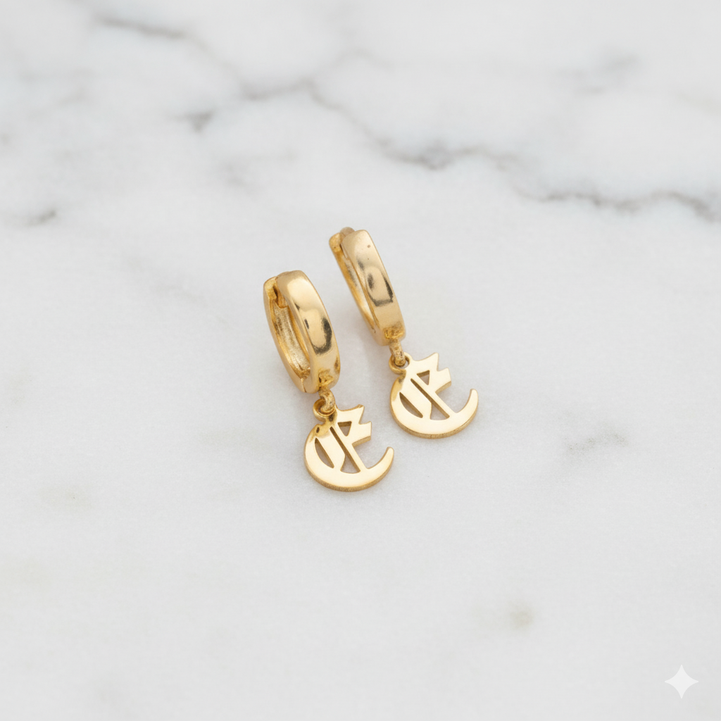 Initial Earrings / Baş Harf Küpe