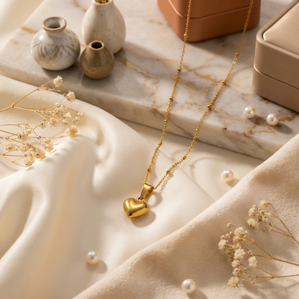 Bubble Heart Necklace / Balon Kalp Kolye