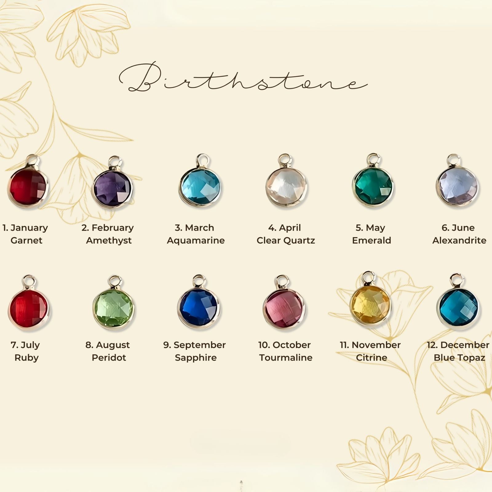 Teardrop Birthstone Bracelet / Damla Doğum Taşlı Bileklik (Top Zincir)